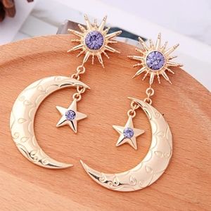 Star, Sun and Moon Earrings Star Earrings Celestia